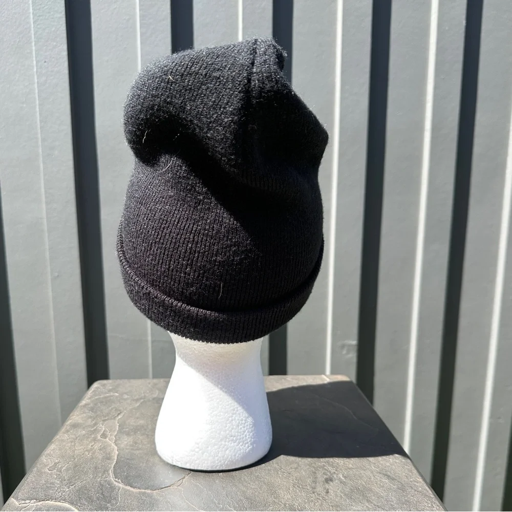 “Sorry Not Sorry” Green Embroidered Black Beanie